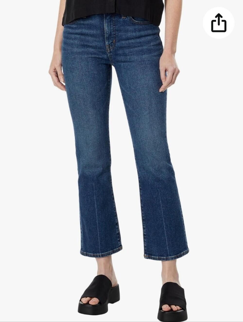 Madewell Mid Rise Kick Out Crop Jeans Brinton Wash Size 29